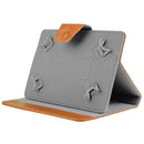 Universal Crazy Horse Texture Horizontal Flip Leather Case with Holder for 10 inch Tablet PC(Orange)