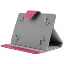 Universal Crazy Horse Texture Horizontal Flip Leather Case with Holder for 10 inch Tablet PC(Magenta)