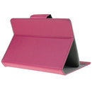 Universal Crazy Horse Texture Horizontal Flip Leather Case with Holder for 10 inch Tablet PC(Magenta)