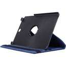 Litchi Texture 360 Degree Rotating Leather Protective Case with Holder for Galaxy Tab A 9.7 / P550 / T550(Dark Blue)