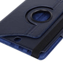Litchi Texture 360 Degree Rotating Leather Protective Case with Holder for Galaxy Tab A 9.7 / P550 / T550(Dark Blue)