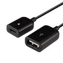 2 Ports Micro USB Charge HUB Cable, Length: 20cm, For Galaxy S6 & S6 edge / S5 / S4, Note 4, Tablet(Black)