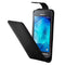 Vertical Flip Magnetic Button Leather Case for Galaxy Xcover 3 / G388F(Black)