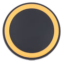 Universal QI Standard Round Wireless Charging Pad (Black + Orange)