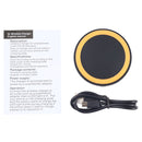 Universal QI Standard Round Wireless Charging Pad (Black + Orange)