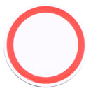 Universal QI Standard Round Wireless Charging Pad (White + Red)