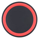Universal QI Standard Round Wireless Charging Pad (Black + Red)