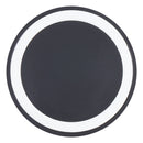 5W Universal QI Standard Round Wireless Charging Pad (Black + White)