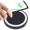 5W Universal QI Standard Round Wireless Charging Pad (Black + White)