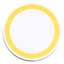Universal QI Standard Round Wireless Charging Pad (White + Orange)