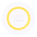 Universal QI Standard Round Wireless Charging Pad (White + Orange)