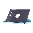 Litchi Texture 360 Degree Rotation Leather Case with Multi-functional Holder for Galaxy Tab E 9.6(Baby Blue)