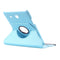 Litchi Texture 360 Degree Rotation Leather Case with Multi-functional Holder for Galaxy Tab E 9.6(Baby Blue)