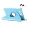Litchi Texture 360 Degree Rotation Leather Case with Multi-functional Holder for Galaxy Tab E 9.6(Baby Blue)