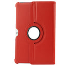 360 Degree Rotatable Litchi Texture Leather Case with Holder for Galaxy Tab 2 (10.1) / P5100(Red)