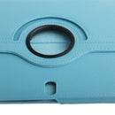 360 Degree Rotatable Litchi Texture Leather Case with 2-angle Viewing Holder for Galaxy Note 10.1 (2014 Edition) / P600, Baby Blue(Baby Blue)