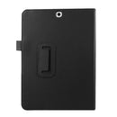 Litchi Texture Horizontal Flip Solid Color Smart Leather Case with Two-folding Holder & Sleep / Wake-up Function for Galaxy Tab S2 9.7 / T815(Black)