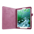 Litchi Texture Horizontal Flip Solid Color Smart Leather Case with Two-folding Holder & Sleep / Wake-up Function for Galaxy Tab S2 9.7 / T815(Purple)