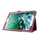 Litchi Texture Horizontal Flip Solid Color Smart Leather Case with Two-folding Holder & Sleep / Wake-up Function for Galaxy Tab S2 9.7 / T815(Purple)