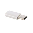 USB-C / Type-C 3.1 Male to Micro USB Female Converter Adapter, Length: 3cm for Samsung Galaxy S8 & S8 + / LG G6 / Huawei P10 & P10 Plus / Oneplus 5 and other Smartphones (White)