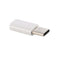 USB-C / Type-C 3.1 Male to Micro USB Female Converter Adapter, Length: 3cm for Samsung Galaxy S8 & S8 + / LG G6 / Huawei P10 & P10 Plus / Oneplus 5 and other Smartphones (White)