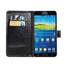 5.5-6.3 Inch Universal Crazy Horse Texture 360 Degree Rotating Carry Case with Holder & Card Slot for Galaxy Mega 6.3 / i9200(Black)