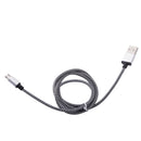 1m Woven Style Micro USB to USB 2.0 Data / Charger Cable, For Samsung, HTC, Sony, Lenovo, Huawei, and other Smartphones(Silver)