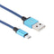 2m Woven Style Micro USB to USB 2.0 Data / Charger Cable, For Galaxy S6 / S5 / S IV / Note 5 / Note 5 Edge, HTC, Sony(Blue)