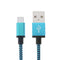 2m Woven Style Micro USB to USB 2.0 Data / Charger Cable, For Galaxy S6 / S5 / S IV / Note 5 / Note 5 Edge, HTC, Sony(Blue)