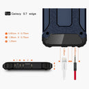 For Galaxy S7 Edge / G935 Tough Armor TPU + PC Combination Case (Dark Blue)