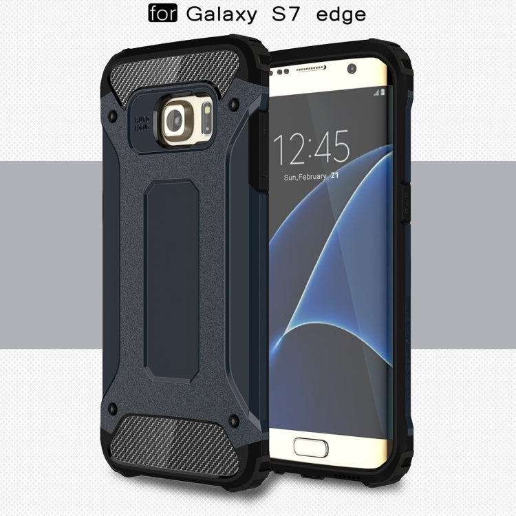 For Galaxy S7 Edge / G935 Tough Armor TPU + PC Combination Case (Dark Blue)