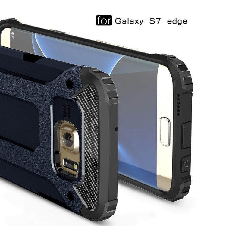 For Galaxy S7 Edge / G935 Tough Armor TPU + PC Combination Case (Dark Blue)