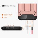 For Galaxy S7 Edge / G935 Tough Armor TPU + PC Combination Case (Rose Gold)