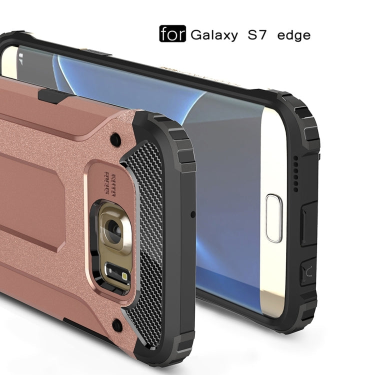 For Galaxy S7 Edge / G935 Tough Armor TPU + PC Combination Case (Rose Gold)
