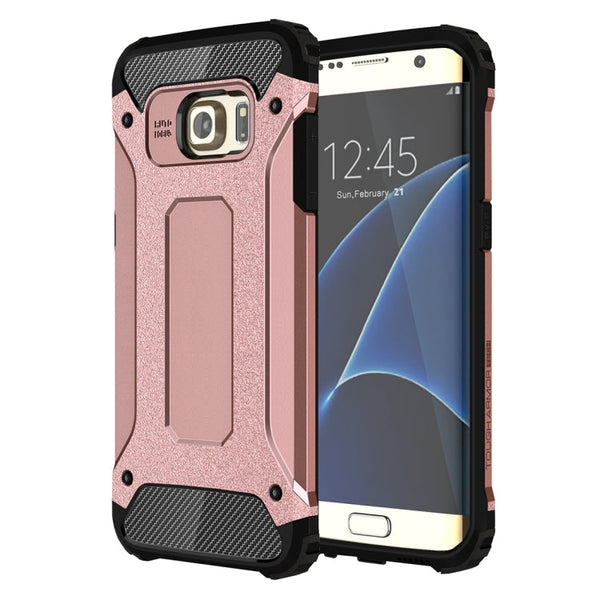 For Galaxy S7 Edge / G935 Tough Armor TPU + PC Combination Case (Rose Gold)