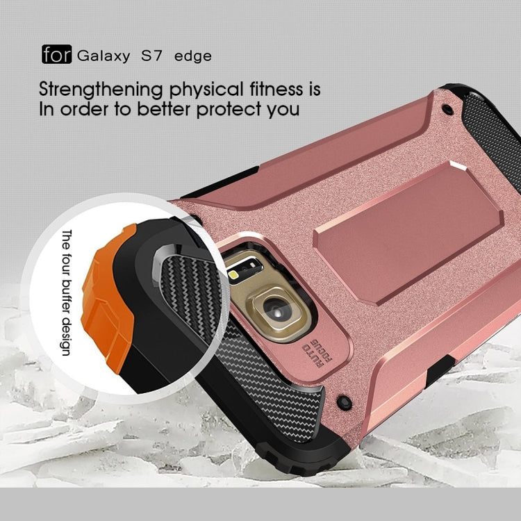 For Galaxy S7 Edge / G935 Tough Armor TPU + PC Combination Case (Rose Gold)