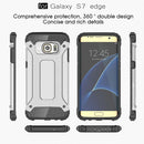 For Galaxy S7 Edge / G935 Tough Armor TPU + PC Combination Case (Silver)