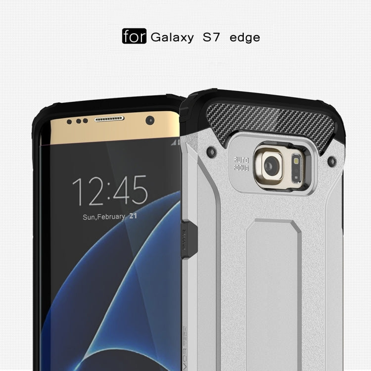 For Galaxy S7 Edge / G935 Tough Armor TPU + PC Combination Case (Silver)