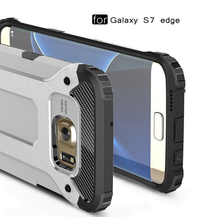 For Galaxy S7 Edge / G935 Tough Armor TPU + PC Combination Case (Silver)
