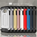 For Galaxy S7 Edge / G935 Tough Armor TPU + PC Combination Case (Silver)