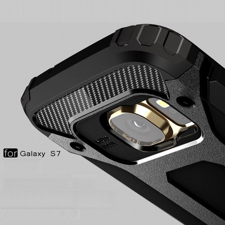 For Galaxy S7 / G930 Tough Armor TPU + PC Combination Case (Black)