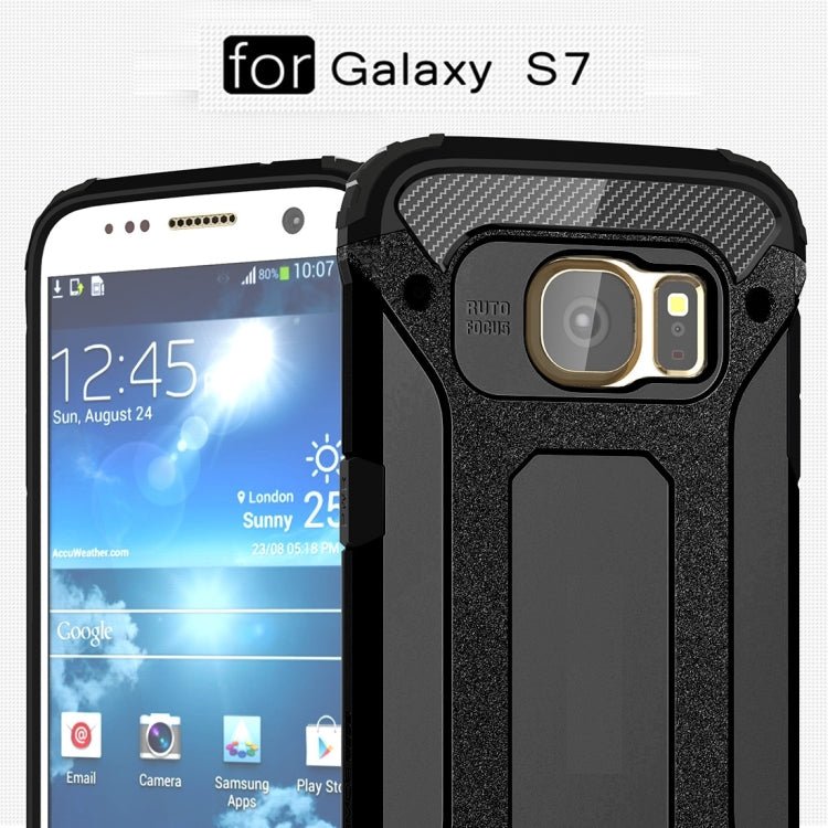 For Galaxy S7 / G930 Tough Armor TPU + PC Combination Case (Black)