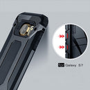 For Galaxy S7 / G930 Tough Armor TPU + PC Combination Case (Dark Blue)