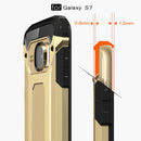For Galaxy S7 / G930 Tough Armor TPU + PC Combination Case (Gold)