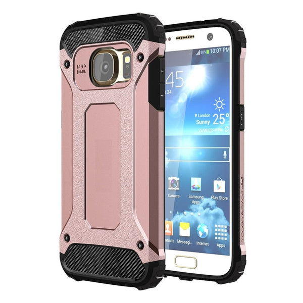 For Galaxy S7 / G930 Tough Armor TPU + PC Combination Case (Rose Gold)