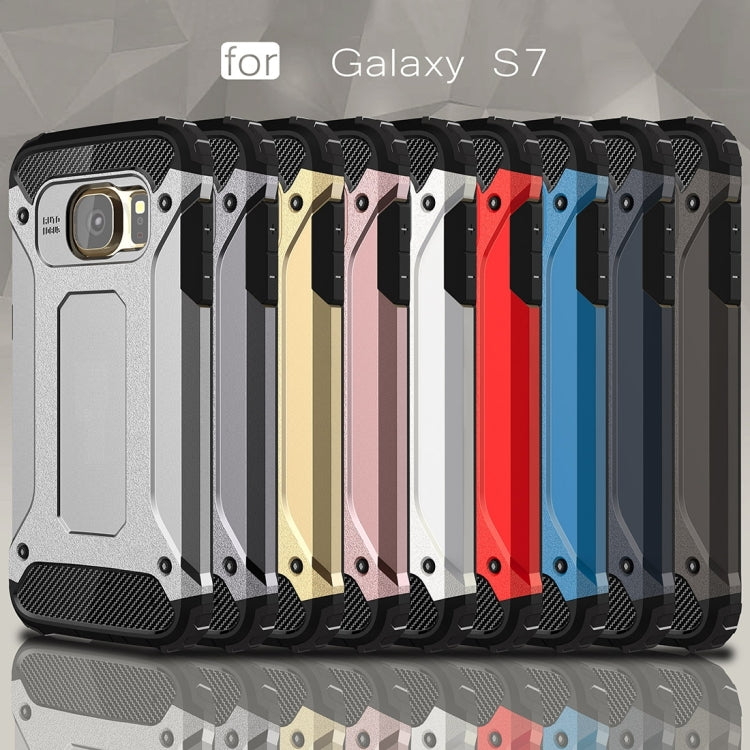 For Galaxy S7 / G930 Tough Armor TPU + PC Combination Case (Black)
