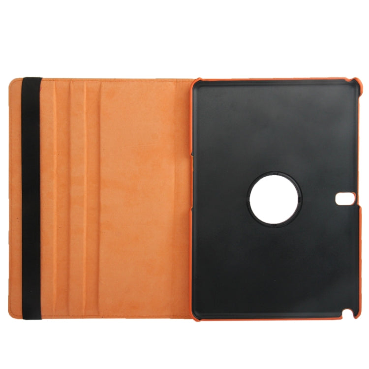 360 Degree Rotatable Litchi Texture Leather Case with 2-angle Viewing Holder for Galaxy Tab Pro 10.1 / T520(Orange)