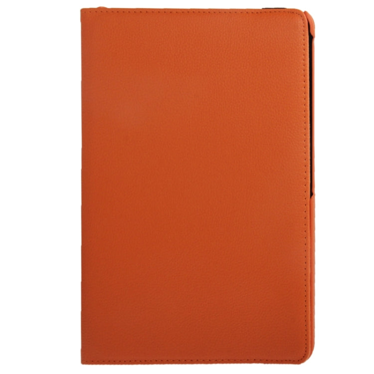 360 Degree Rotatable Litchi Texture Leather Case with 2-angle Viewing Holder for Galaxy Tab Pro 10.1 / T520(Orange)