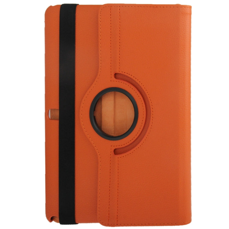 360 Degree Rotatable Litchi Texture Leather Case with 2-angle Viewing Holder for Galaxy Tab Pro 10.1 / T520(Orange)