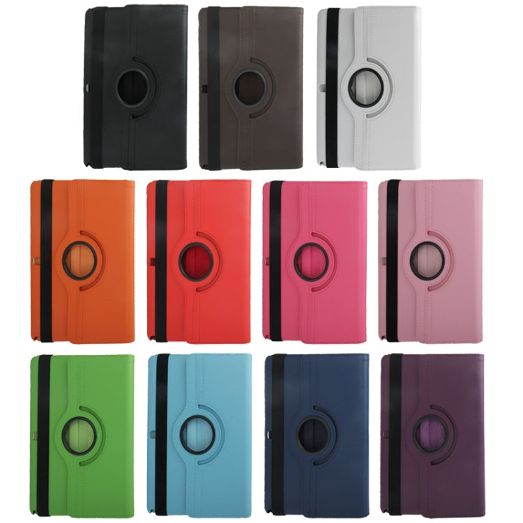 360 Degree Rotatable Litchi Texture Leather Case with 2-angle Viewing Holder for Galaxy Tab Pro 10.1 / T520(Orange)